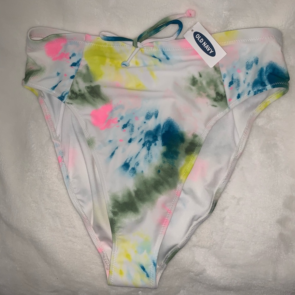 Old Navy Tie Dye Bikini Bottoms Large NWT